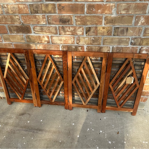 2 Fancy wood and iron dog or baby gate pet gate gates - Picture 1 of 3